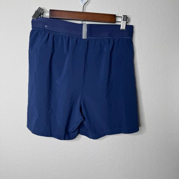 Nike Yoga Dri-FIT Blue 2-in-1 Shorts Men’s Small Liner Pocket Stretch Athletic - Picture 5 of 10